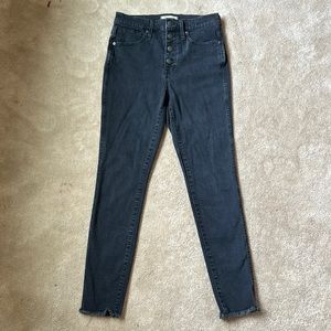 Madewell Women 28 RN77388 10” High Rise Skinny Dark Wash Stretch Jean
